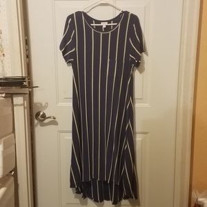 Lularoe small blue and tan Carly